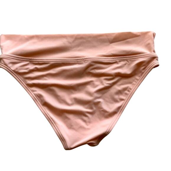 NWOT Victoria's Secret Peach Fold-Over Hipster Swim Bikini Bottoms Women's Small - Picture 4 of 5